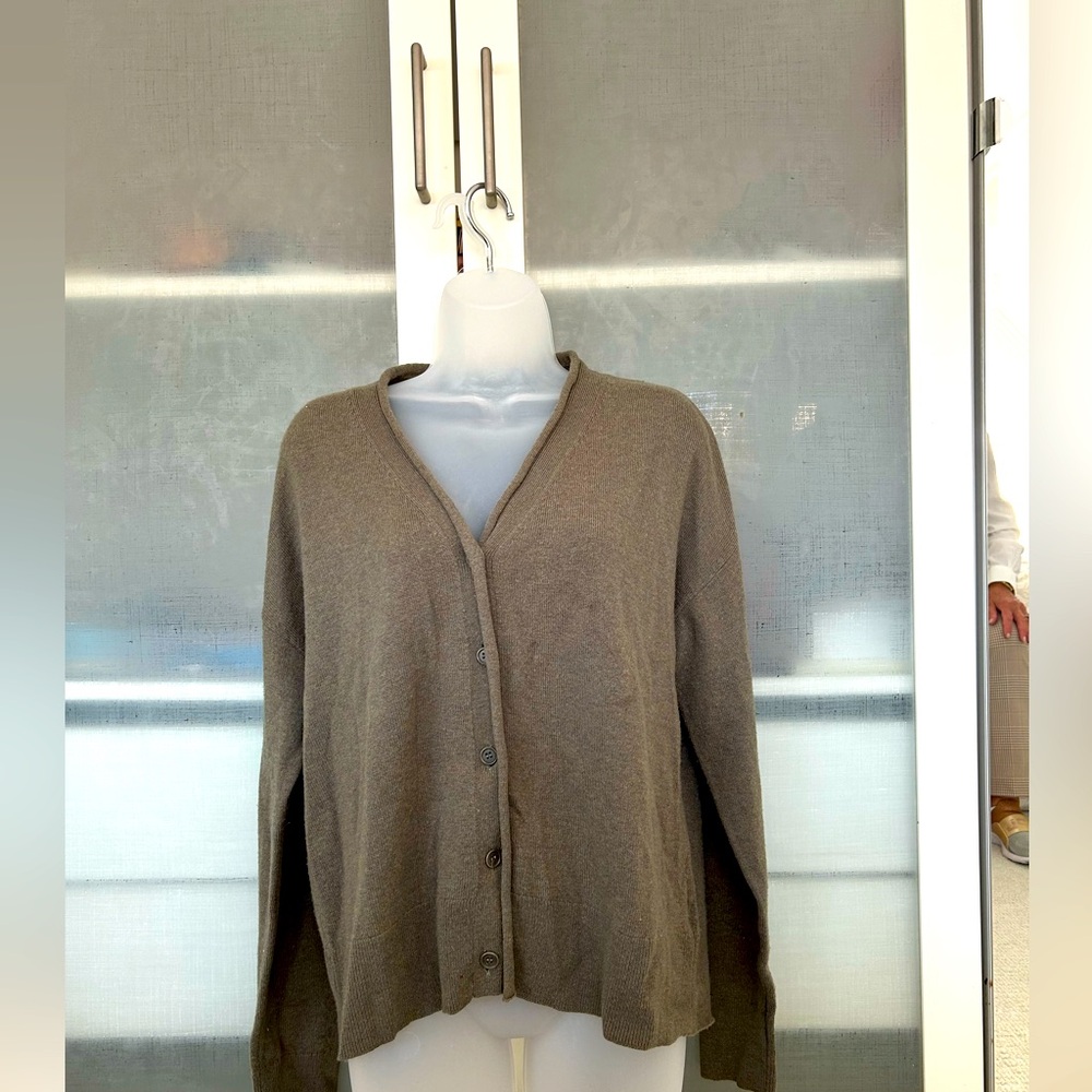 Green cos cardigan